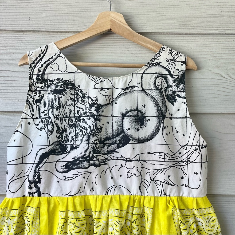 Vintage Fabric | Handmade Myth The Astrological Star Signs Dress SKU 08171 - Picture 5 of 14